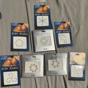 Body Jewels and Crystal Tattoos Set - Multicolor 40 pieces